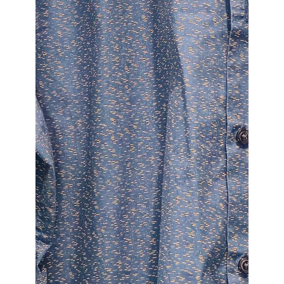 Perry Ellis Men’s Blue Patterned L/S Button-Up Shirt XXL Casual/Business - Picture 9 of 13